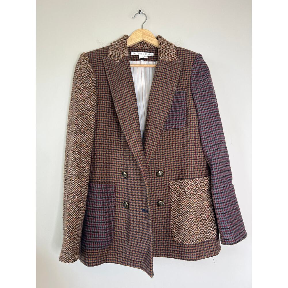 New Veronica Beard Faustine Dickey Patchwork Houn… - image 2